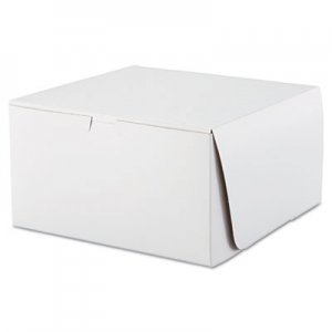 SCT SCH0977 Tuck-Top Bakery Boxes, 10w x 10d x 5 1/2h, White, 100/Carton