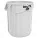 Rubbermaid Commercial RCP2620WHI Round Brute Container, Plastic, 20 gal, White