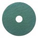 Boardwalk BWK4020GRE Heavy-Duty Scrubbing Floor Pads, 20" Diameter, Green, 5/Carton