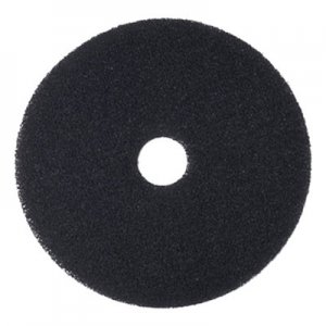 Boardwalk BWK4017BLA Stripping Floor Pads, 17" Diameter, Black, 5/Carton