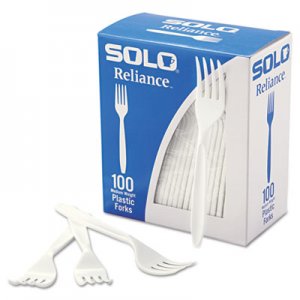 Dart SCCRSWFX Boxed Reliance Medium Heavy Weight Cutlery, Fork, White, 1000/Carton