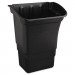 Rubbermaid Commercial RCP335388BLA Optional Utility Cart Refuse/Utility Bin, Rectangular, 8gal, Black