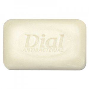 Dial DIA00098 Antibacterial Deodorant Bar Soap, Unwrapped, White, 2.5oz, 200/Carton