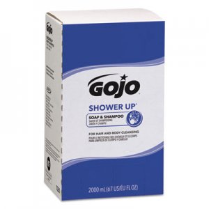 GOJO GOJ7230 SHOWER UP Soap and Shampoo, Pleasant Scent, 2,000 mL Refill, 4/Carton