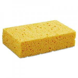 Boardwalk BWKCS2 Medium Cellulose Sponge, 3 2/3 x 6 2/25", 1.55" Thick, Yellow, 24/Carton