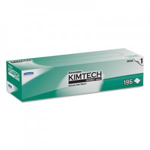 KIMTECH KCC34133 Kimwipes Delicate Task Wipers, 1-Ply, 11 4/5 x 11 4/5, 196/Box, 15 Boxes/Carton