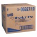 WypAll KCC05927 X70 Foodservice Towels, 1/4 Fold, 12 1/2 x 23 1/2, Blue, 300/Carton