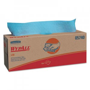 WypAll KCC05740 L40 Towels, POP-UP Box, Blue, 16 2/5 x 9 4/5, 100/Box, 9 Boxes/Carton