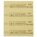 Rubbermaid Commercial RCP4252YEL Over-the-Spill Pad, "Caution Wet Floor", Yellow, 16 1/2" x 20", 22 Sheets/Pad