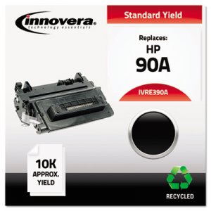 Innovera IVRE390A Remanufactured CE390A (90A) Toner, Black