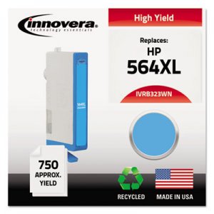 Innovera IVRB323WNC Remanufactured CB323WN (564XL) High-Yield Ink, Cyan