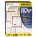 C-Line CLI40820 Reusable Dry Erase Pockets, 9 x 12, Assorted Neon Colors, 25/Box