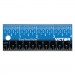 Victor VCTEZ12SBL Easy Read Stainless Steel Ruler, Standard/Metric, 12", Blue