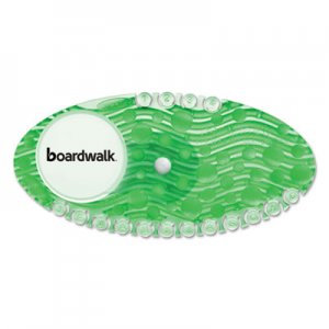 Boardwalk BWKCURVECME Curve Air Freshener, Cucumber Melon, Solid, Green, 10/Box
