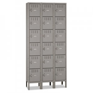 Tennsco TNNBS61218123MG Box Compartments with Legs, Triple Stack, 36w x 18d x 78h, Medium Gray