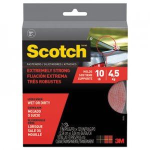 Scotch MMMRF6760 Heavy Duty Fasteners, 1" x 10 ft, Clear