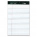 TOPS TOP63366 Docket Ruled Perforated Pads, 5 x 8, Narrow, White, 50 Sheets, 6/Pack