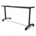 Alera ALEVA7476BK Valencia Series Training Table T-Leg Base, 58w x 19-3/4d, Black