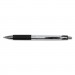 Universal UNV15540 Advanced Ink Retractable Ballpoint Pen, Black Ink, Silver, 1mm, Dozen