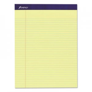 Ampad TOP20215 Legal Ruled Pads, Narrow Rule, 8.5 x 11.75, Canary, 50 Sheets, 4/Pack