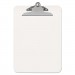 Universal UNV40308 Plastic Clipboard with High Capacity Clip, 1" Capacity, Holds 8 1/2 x 12, Clear