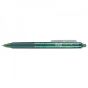 Pilot PIL31476 FriXion Clicker Erasable Retractable Gel Pen, 0.7 mm, Green Ink/Barrel, Dozen