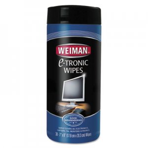WEIMAN 93 E-tronic Wipes, 5 x 7, 30/Canister