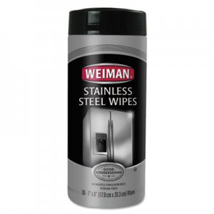 WEIMAN 92 Stainless Steel Wipes, 7 x 8, 30/Canister