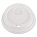 Dixie DXED9542PK Dome Drink-Thru Lids, Fits 12 oz. & 16 oz. Paper Hot Cups, White, 100/Pack