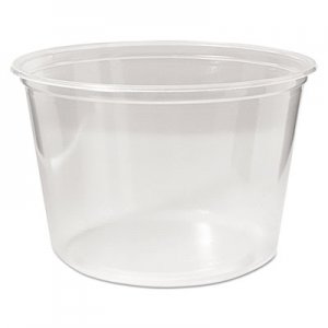 Fabri-Kal FABPK16SC Microwavable Deli Containers, 16 oz, Clear, 500/Carton