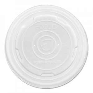 Eco-Products ECOEPECOLIDSPS EcoLid Renewable & Compost Food Container Lids, Fits 8oz sizes, 50/PK, 20 PK/CT