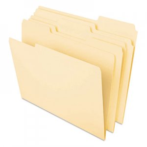 Universal UNV16420 Deluxe Heavyweight File Folders, 1/3-Cut Tabs, Legal Size, Manila, 50/Pack