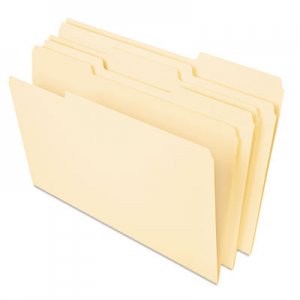 Universal UNV16413 Deluxe Heavyweight File Folders, 1/3-Cut Tabs, Letter Size, Manila, 50/Pack