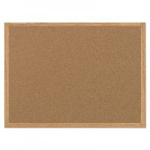 MasterVision BVCMC070014231 Value Cork Bulletin Board with Oak Frame, 24 x 36, Natural