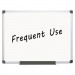 MasterVision BVCMA0507170 Value Lacquered Steel Magnetic Dry Erase Board, 36 x 48, White, Aluminum Frame