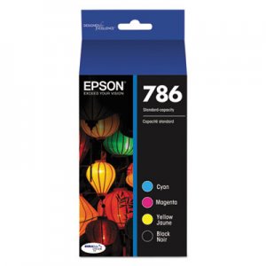 Epson EPST786120BCS T786120BCS (786) DURABrite Ultra Ink, Black/Cyan/Magenta/Yellow