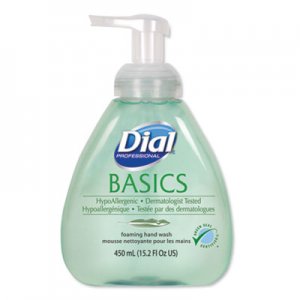 Dial Professional DIA98609EA Basics Foaming Hand Soap, Honeysuckle, 15.2 oz Pump Bottle