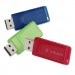 Verbatim VER98703 Store 'n' Go USB Flash Drive, 8 GB, Assorted Colors, 3/Pack