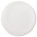 AJM AJMPP9GREWHPK White Paper Plates, 9" Diameter, 100/Bag