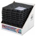 San Jamar SJMVM5280BK Versa-Mat Bar-Shelf Liner, Plastic, 12w x 12d x 1/4h, Black, 27/Carton