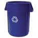 Rubbermaid Commercial RCP264307BLU Brute Recycling Container, Round, 44 gal, Blue