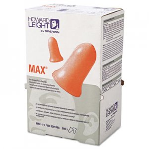 Howard Leight by Honeywell HOWMAX1D MAX-1 D Single-Use Earplugs, Cordless, 33NRR, Coral, LS 500 Refill
