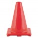 Champion Sports CSIC6OR Hi-Visibility Vinyl Cones, 6" Tall, Orange