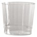 WNA WNACCR9240 Classic Crystal Plastic Tumblers, 9 oz., Clear, Fluted, Rocks Squat, 12/Pack