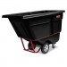 Rubbermaid Commercial RCP1315BLA Rotomolded Tilt Truck, Rectangular, Plastic, 1,250 lb Capacity, Black