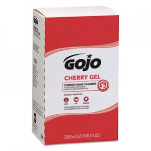 GOJO GOJ729004 Cherry Gel Pumice Hand Cleaner, Cherry Scent, 2,000 ml Refill, 4/Carton