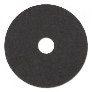 Boardwalk BWK4017HIP High Performance Stripping Floor Pads, 17" Diameter, Grayish Black, 5/Carton