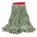 Rubbermaid Commercial RCPD253GRE Super Stitch Blend Mop Heads, Cotton/Synthetic, Green, Large