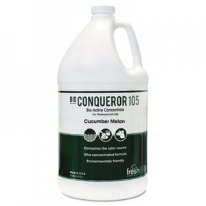 Fresh Products FRS1BWBCMF Bio Conqueror 105 Enzymatic Odor Counteractant Concentrate, Cucumber Melon, 1 gal, 4/Carton