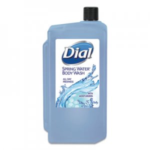 Dial Professional DIA04031 Body Wash, Spring Water, 1 L Refill Cartridge, 8/Carton